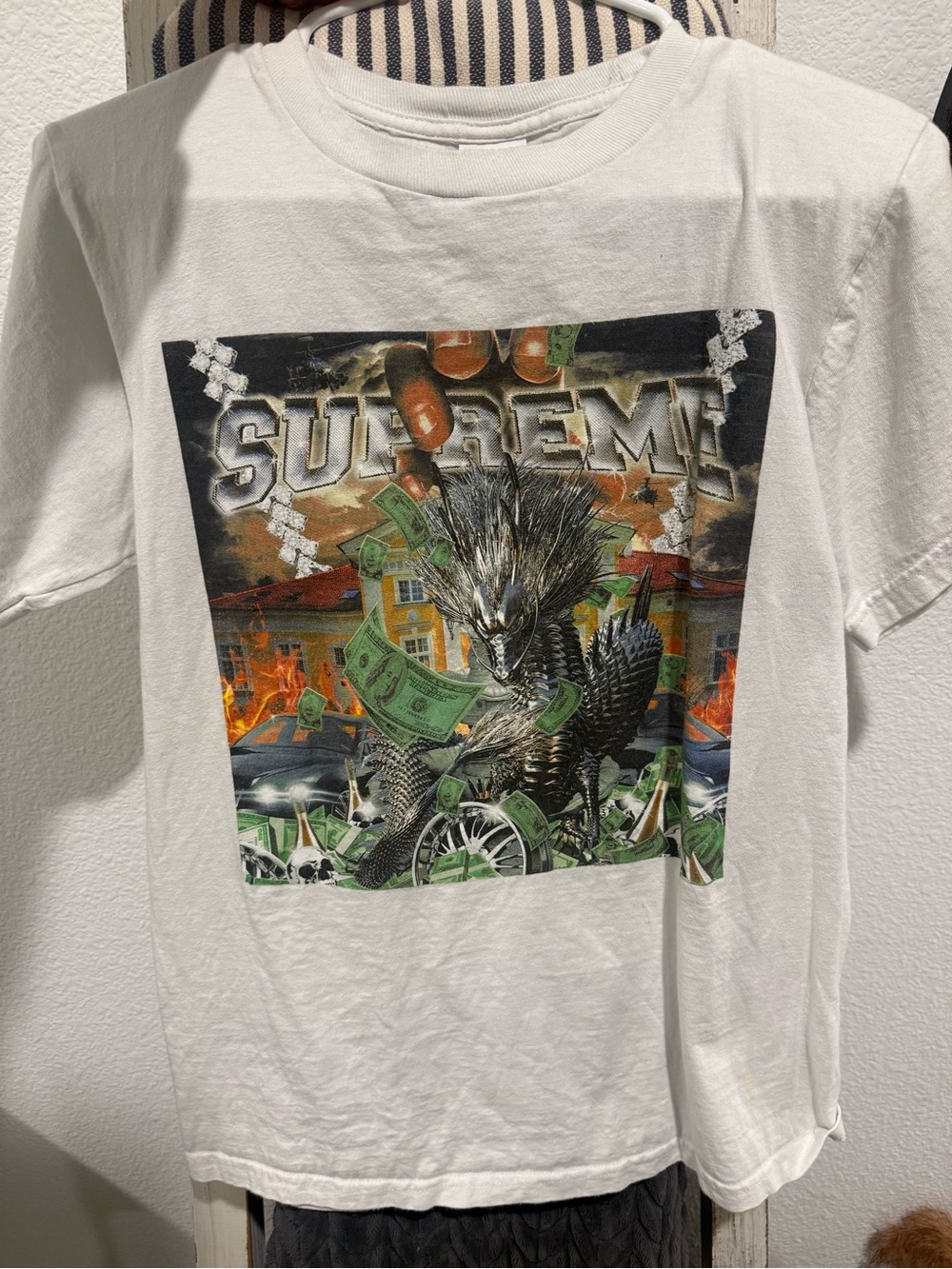 Supreme Graphic Dragon Tee - White